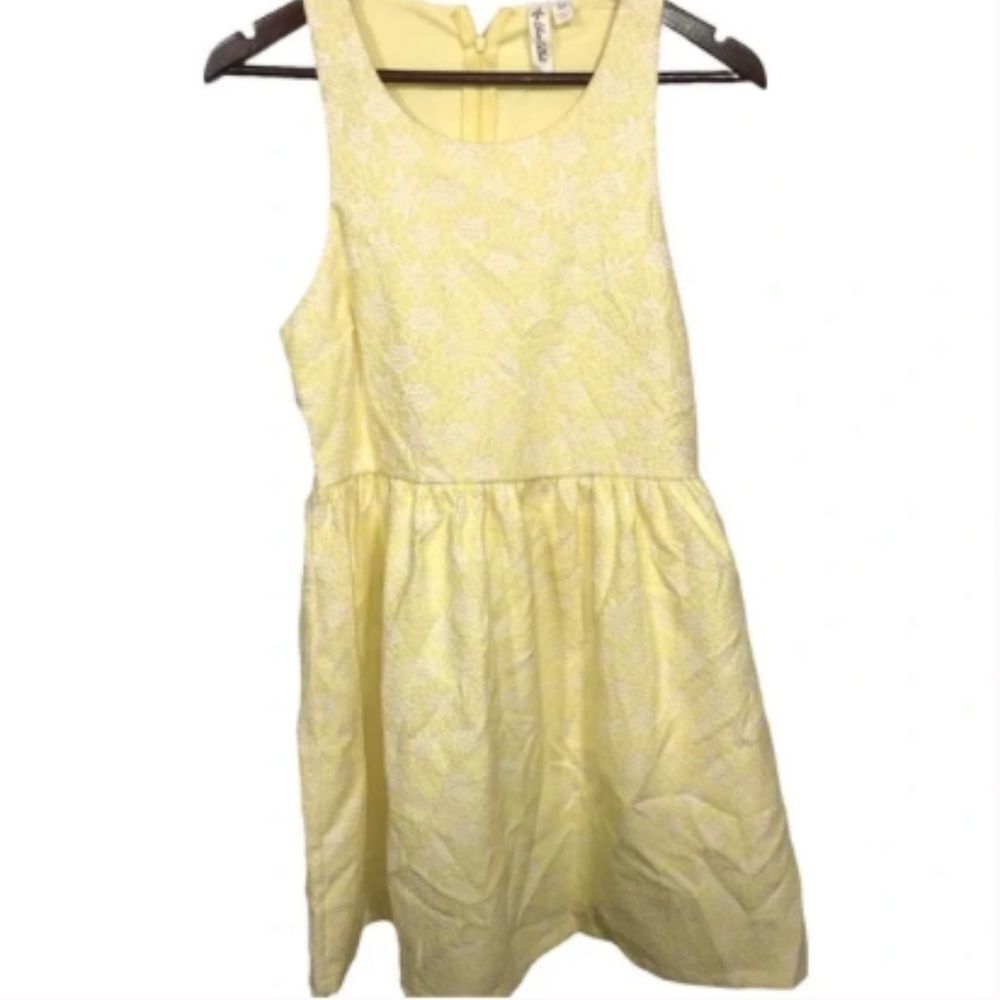 Others Follow Yellow & White Floral Print Dress